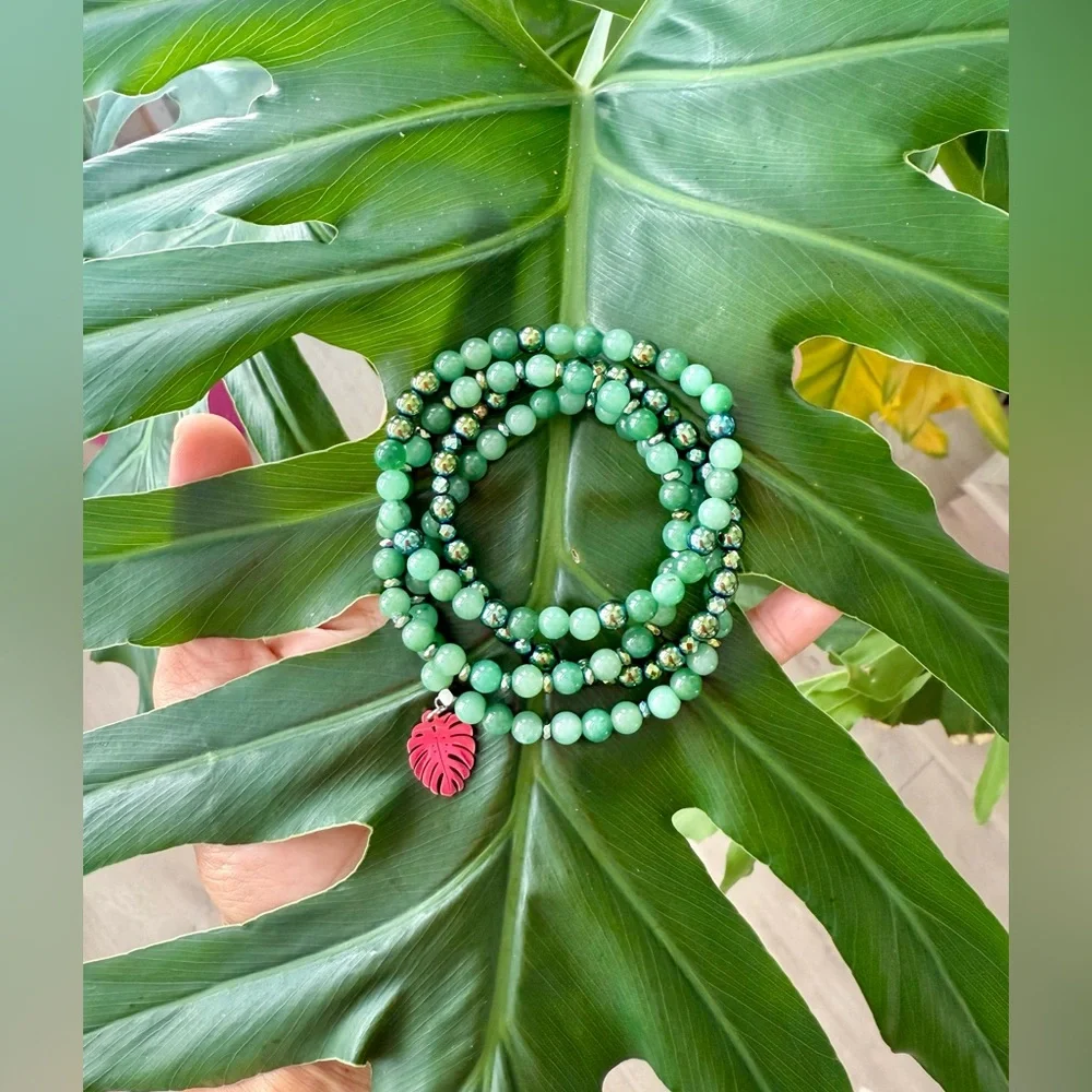 Green Aventurine & Hematite bracelet (one) - Picture 8 of 9